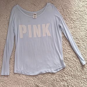 Victoria’s Secret PINK Light Blue Long Sleeved Shirt